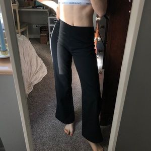 black kick flare pants